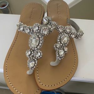 Mystique Pisa jeweled sandals